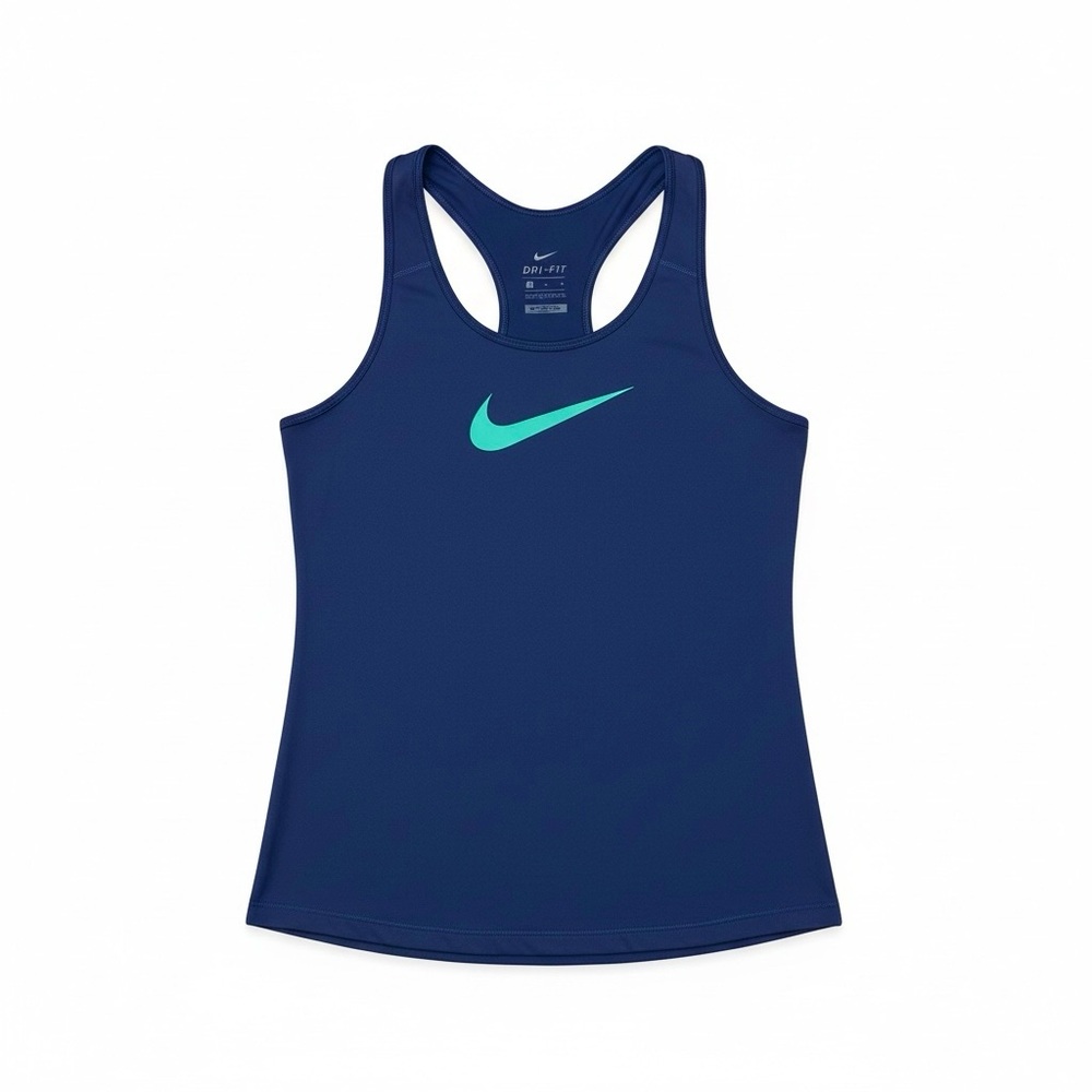 Nike Tank Top Mint Teal Logo Women’s Small Dark‎ Blue Purple Racerback